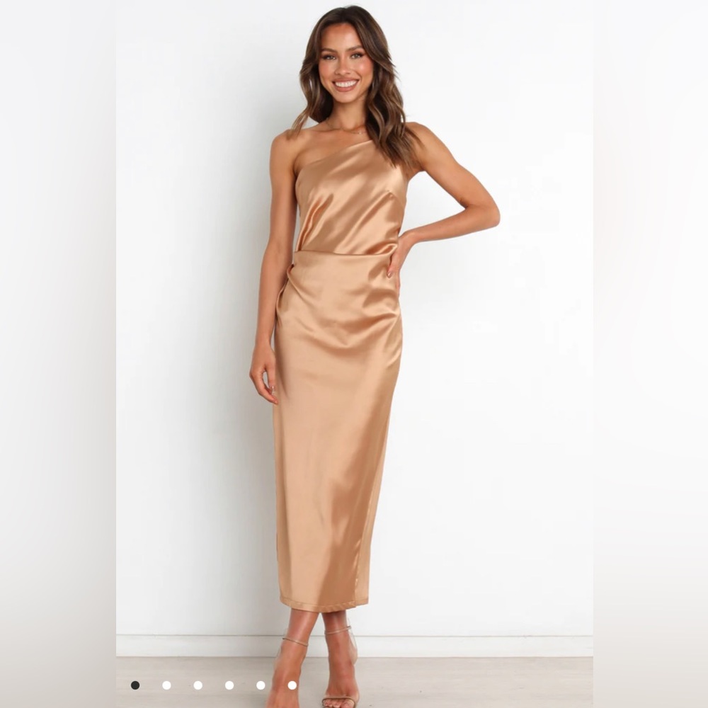 Petal and pup - LUELLA DRESS - GOLD - size 4 (tags on, never worn)